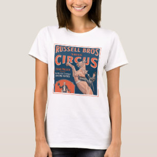 ヴィンテージラッセル・ブラザーズ・サーカスのポスター。 Tシャツ