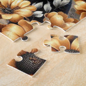 ヴィンテージラットテリアイラストレーション ジグソーパズル (側面)