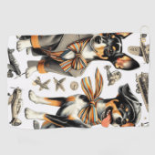 ヴィンテージラットテリアシームレス ゴルフタオル (横)