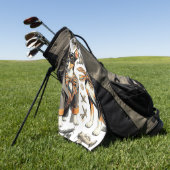 ヴィンテージラットテリアシームレス ゴルフタオル (グリーン)