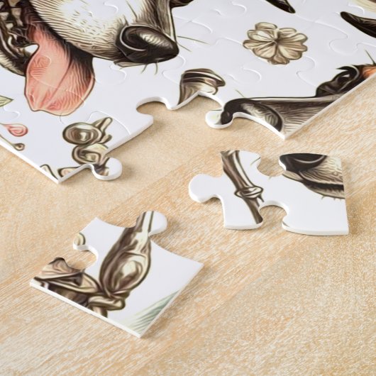 ヴィンテージラットテリアシームレス ジグソーパズル (側面)