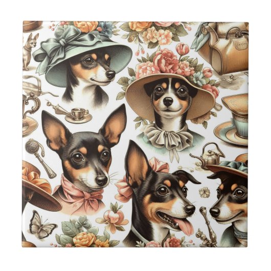 ヴィンテージラットテリアシームレス タイル (正面)