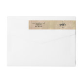 ヴィンテージラップのまわりに石けんバーラベル ラップアラウンドラベル (裏面)