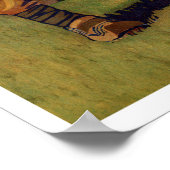 ヴィンテージラップランド・スウェーデン旅行 ポスター (角)