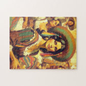 ヴィンテージラテンアメリカ系女性絵画女 ジグソーパズル (横)