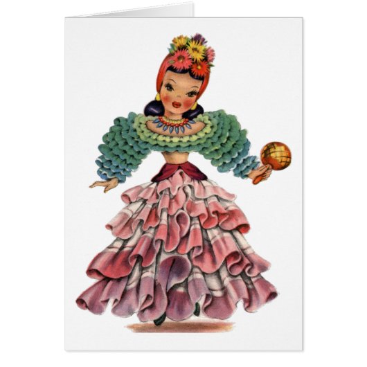 ヴィンテージラテンダンサード伝統的レス (正面)