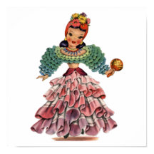 ヴィンテージラテンダンサード伝統的レス