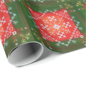 ヴィンテージラトビアのフォークアートとシンボルオイルペインティング ラッピングペーパー (ロールコーナー)