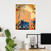 ヴィンテージラバレンシアホテルトラベルポスター ポスター (ホームオフィス)