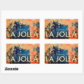 ヴィンテージラバレンシアホテル長方形ステッカー 長方形シール (シート)