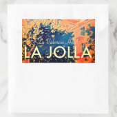 ヴィンテージラバレンシアホテル長方形ステッカー 長方形シール (バッグ)