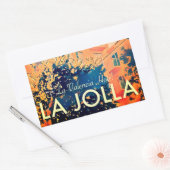 ヴィンテージラバレンシアホテル長方形ステッカー 長方形シール (封筒)