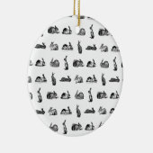 ヴィンテージラビクラシックッツカスタムバンニーBGカラー セラミックオーナメント (右)