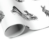 ヴィンテージラビクラシックッツカスタムバンニーBGカラー ラッピングペーパー (ロールコーナー)