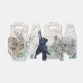 ヴィンテージラビットアンドレースイースターパーティー フェイバーボックス (折り畳みなし)