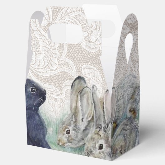 ヴィンテージラビットアンドレースイースターパーティー フェイバーボックス (オープン)