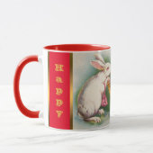 ヴィンテージラビットイースターエッグホリデー マグカップ (左)