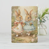 ヴィンテージラビットグリーティングカード シーズンカード (スタンド正面)