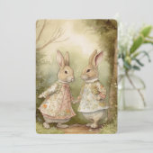 ヴィンテージラビットグリーティングカード シーズンカード (スタンド正面)