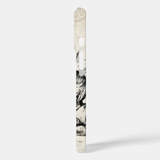 ヴィンテージラビットファミリーイラストレーションベビーバンニー Case-Mate iPhoneケース (裏面 / 左)