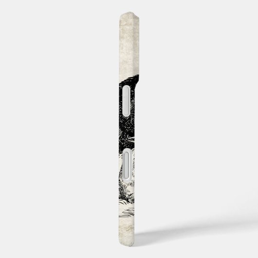 ヴィンテージラビットファミリーイラストレーションベビーバンニー Case-Mate iPhoneケース (裏面 / 右)