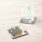 ヴィンテージラビットフラワー&ドキュメントコースターセット コースター (右側)