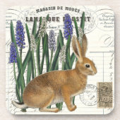 ヴィンテージラビットフラワー&ドキュメントコースターセット コースター (正面)