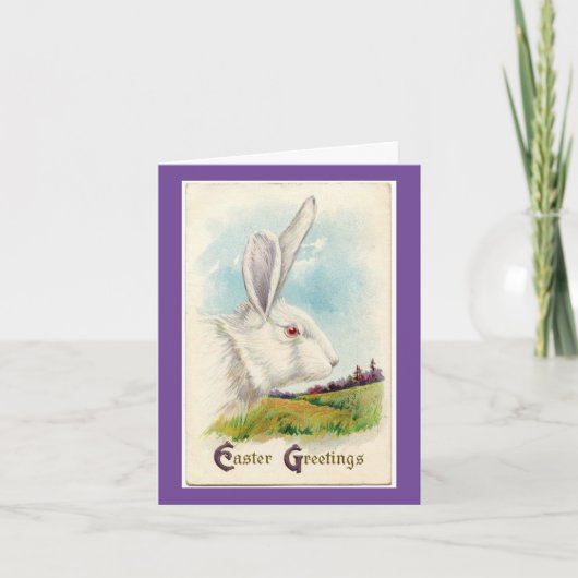 ヴィンテージラビットヘッドイースターカード シーズンカード (正面)
