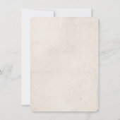 ヴィンテージラビットボタニカルベビージェンダーリビール 招待状 (裏面)