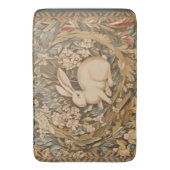 ヴィンテージラビット中世タペストリースタイル バスマット (正面縦)