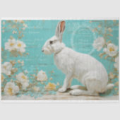 ヴィンテージラビット素朴フローラ分離 薄葉紙 (正面)