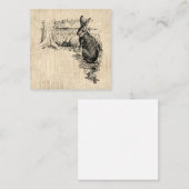 ヴィンテージラビッ図解入りの、写真付きのトバニーアート エンクロージャーカード (正面/裏面)