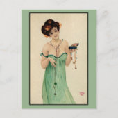 ヴィンテージラファエルキルヒナーパリ1910レディースファッション ポストカード (正面)