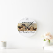 ヴィンテージラファエロの天使とアールデコ時計 ラウンド壁時計 (ホーム)