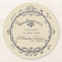 ヴィンテージラフランスのベル紙コースター