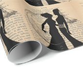 ヴィンテージラブアンドマリッジレズ結婚ビアンのロングフェロー ラッピングペーパー (ロールコーナー)