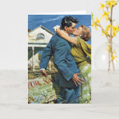 ヴィンテージラブアンドロマンスニュー買リュウズファーストハウス カード (黄色い花)