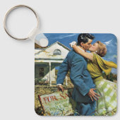 ヴィンテージラブアンドロマンスニュー買リュウズファーストハウス キーホルダー (正面)