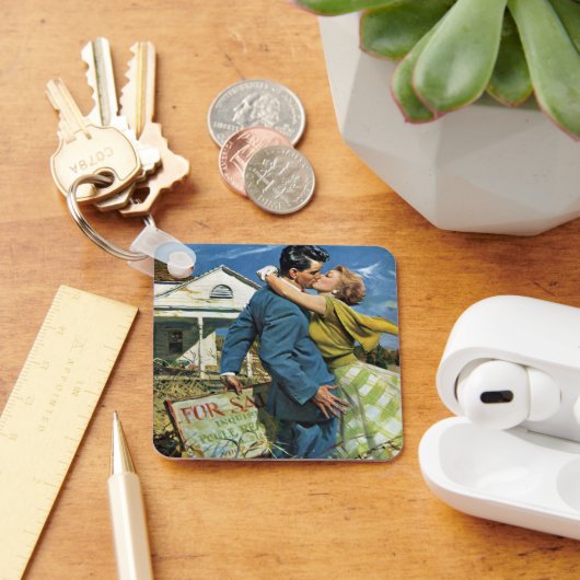 ヴィンテージラブアンドロマンスニュー買リュウズファーストハウス キーホルダー (デスク)