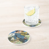 ヴィンテージラブアンドロマンスニュー買リュウズファーストハウス コースター (側面)