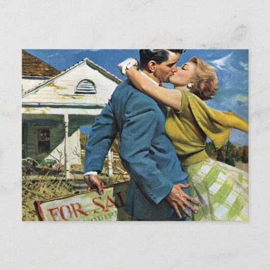 ヴィンテージラブアンドロマンスニュー買リュウズファーストハウス ポストカード (正面)