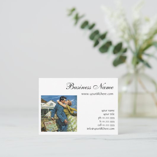 ヴィンテージラブアンドロマンスニュー買リュウズファーストハウス 名刺 (スタンド正面)