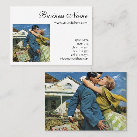 ヴィンテージラブアンドロマンスニュー買リュウズファーストハウス 名刺 (正面/裏面)