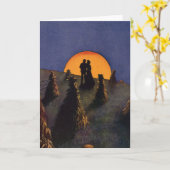 ヴィンテージラブアンドロマンスハーベストムーンキス カード (黄色い花)