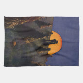 ヴィンテージラブアンドロマンスハーベストムーンキス キッチンタオル (横)