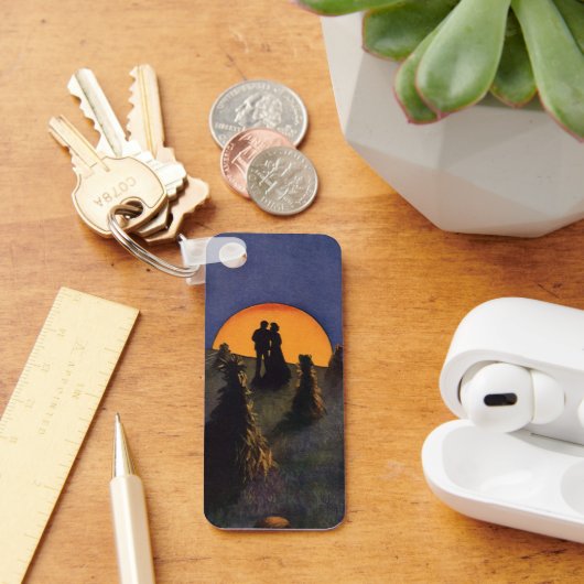 ヴィンテージラブアンドロマンスハーベストムーンキス キーホルダー (デスク)