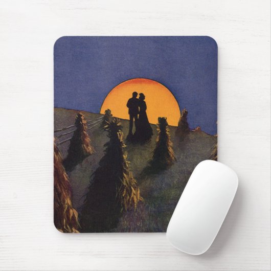 ヴィンテージラブアンドロマンスハーベストムーンキス マウスパッド (マウス)