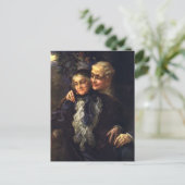 ヴィンテージラブアンドロマンスロマンチックビクトリアンアート ポストカード (スタンド正面)