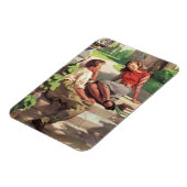 ヴィンテージラブアンドロマンス高校の恋人 マグネット (左側)