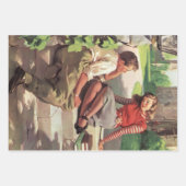 ヴィンテージラブアンドロマンス高校の恋人 ラッピングペーパーシート (正面2)